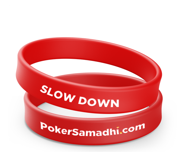 Red Slow Down Wristband