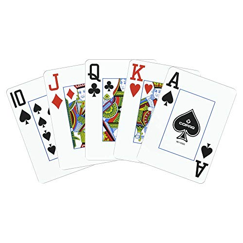 Copag Black & Gold Playing Card Set, Jumbo Index.