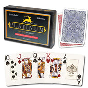 Brybelly Modiano Platinum Acetate Jumbo Index Poker Size 100% Plastic Playing Card Set