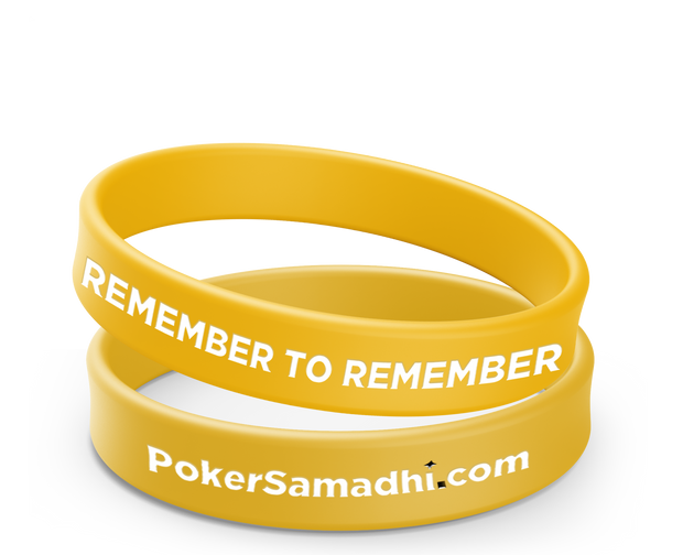Yellow Remember To Remember Wristband