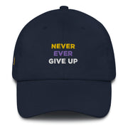 Never Ever Give Up Dad Hat